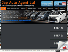 Tablet Screenshot of japautoagent.com